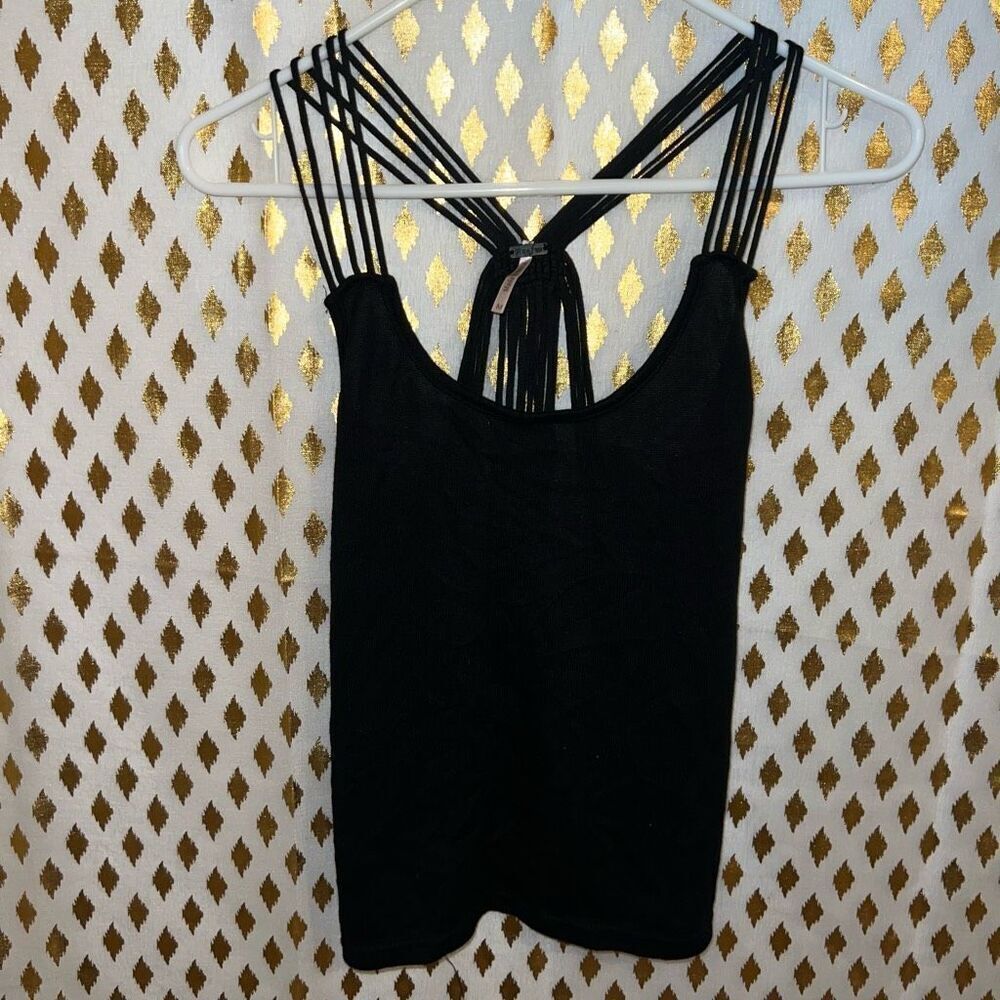 Poof strappy tank top backless size M